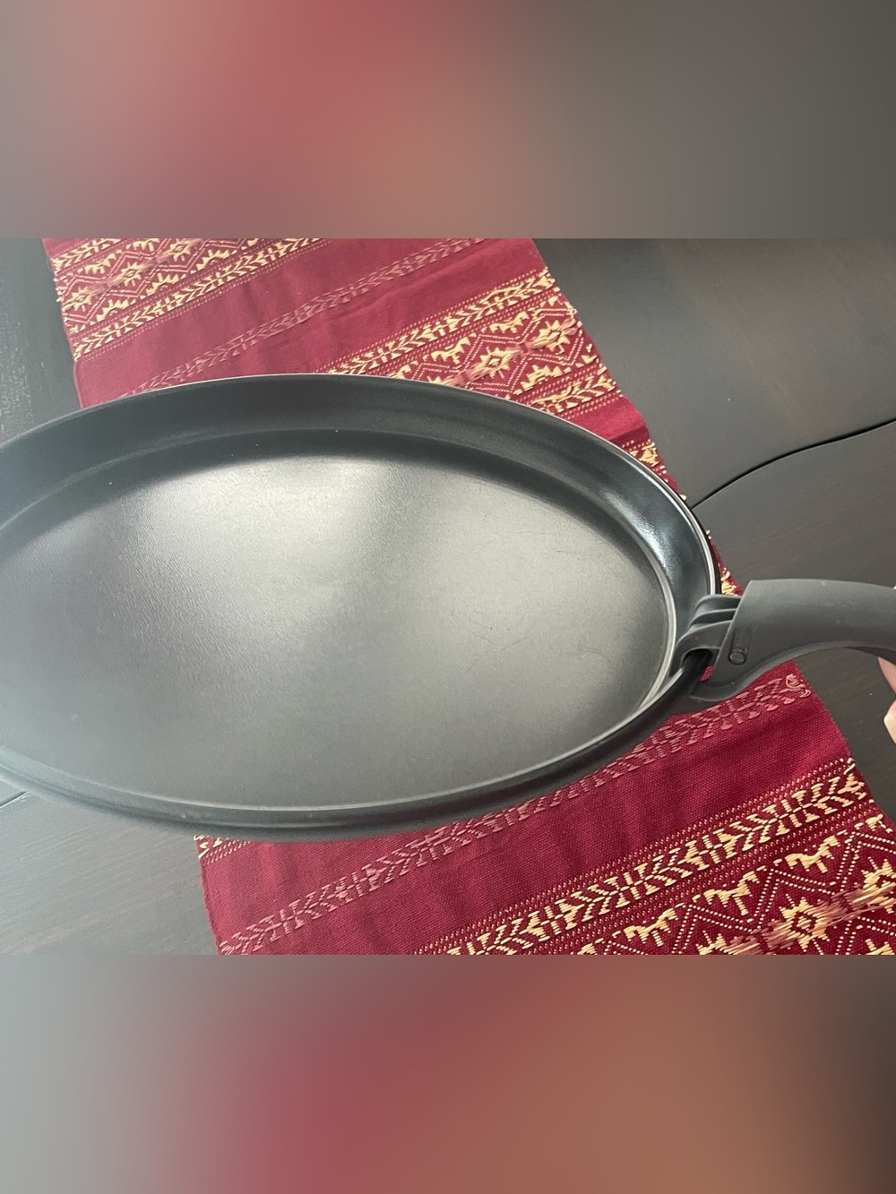 Nonstick Oval Grill Pan in Black